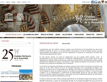 Tablet Screenshot of ciudadespatrimonio.org